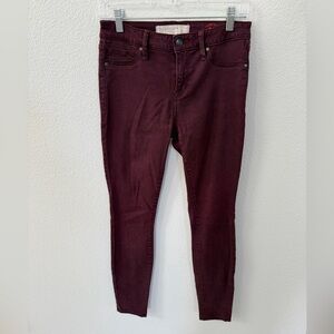 Marc By Marc Jacobs Deep Red Skinny Jeans
